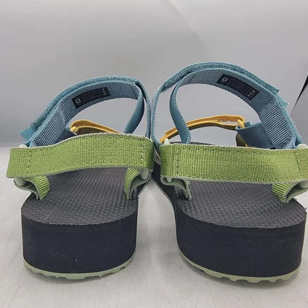 Teva Midform Universal Kids 5 Metallic Blue Sandals Beach Summer Casual 1131610C